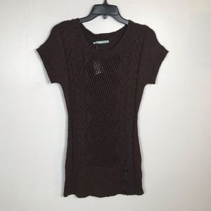 Maurices Sweater Tunic Brown Medium